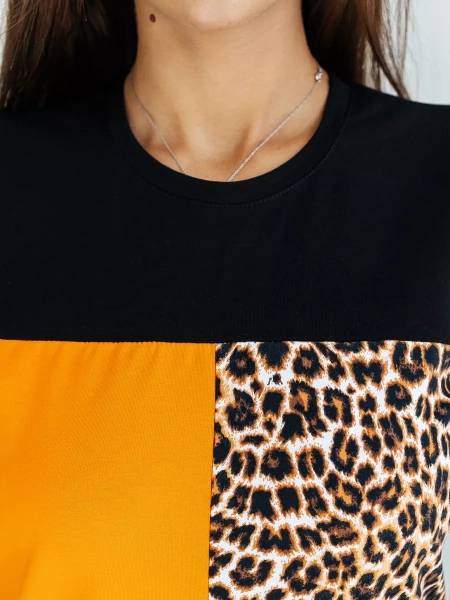 Футболка хлопок с принтом летняя больших размеров