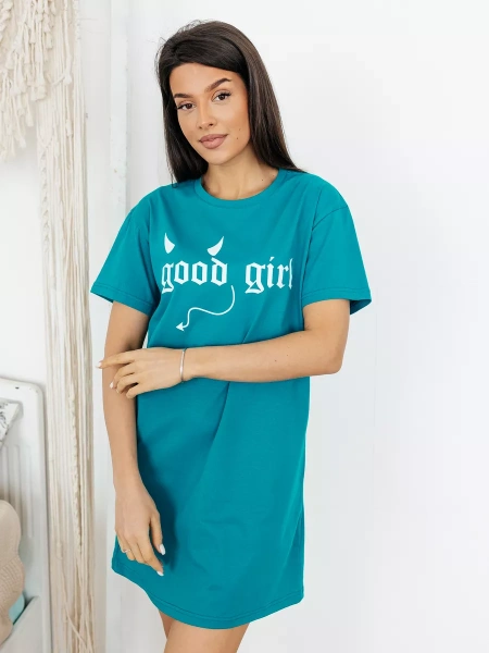 Туника домашнее платье с принтом