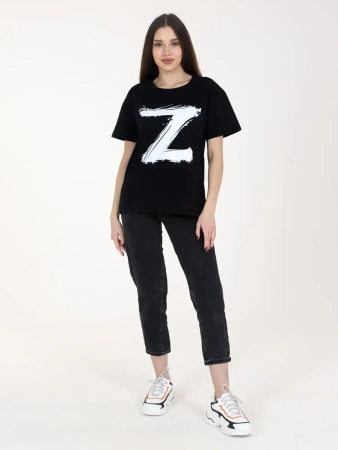 Футболка женская оверсайз с принтом Z