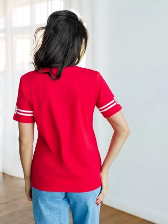 Футболка с принтом цифры больших размеров