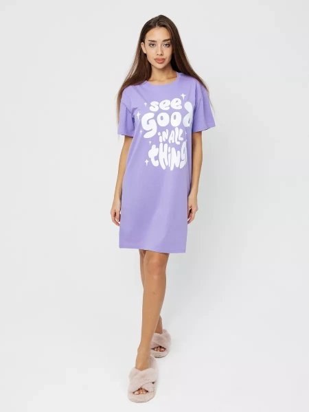 Ночная женская сорочка хлопок домашнее платье