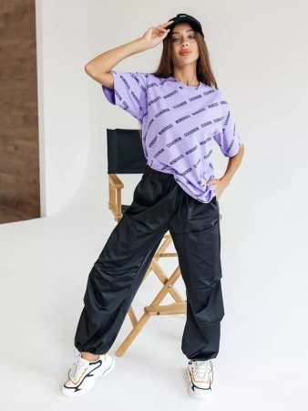 Футболка оверсайз с принтом большого размера