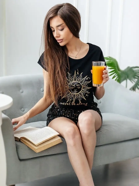 Пижама с шортами домашняя хлопок Halloween