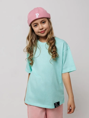 Футболка для девочки с принтом хлопок летняя пляжная