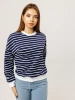 Кофта в полоску нарядная больших размеров джемпер