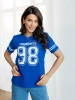 Футболка с принтом цифры больших размеров