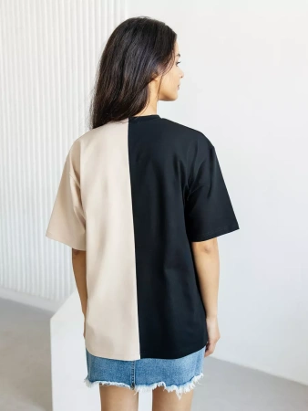 Футболка с принтом больших размеров спортивная ФК531