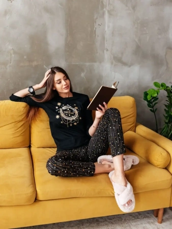 Пижама со штанами домашний костюм большие размеры