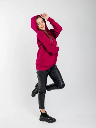 Однотонное худи с начесом