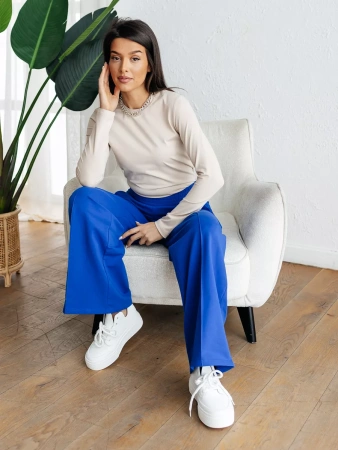 Брюки палаццо широкие классические БФ536