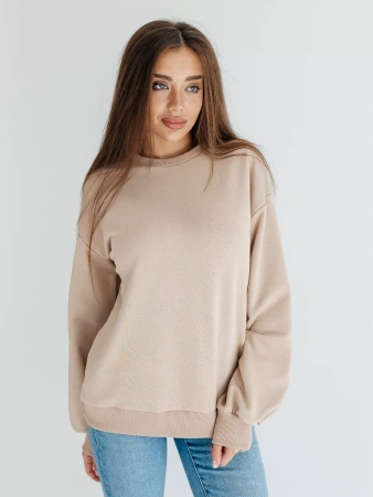 Свитшот женский оверсайз больших размеров ДФ545