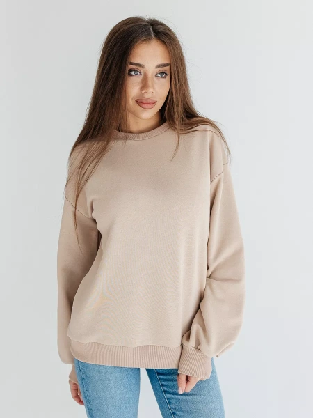 Свитшот женский оверсайз больших размеров ДФ545