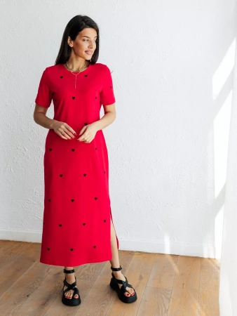 Платье женское трикотажное праздничное ПЛК609