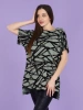 Туника женска оверсайз домашняя с принтом платье