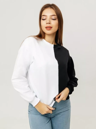 Свитшот женский толстовка больших размеров кофта ДФ581