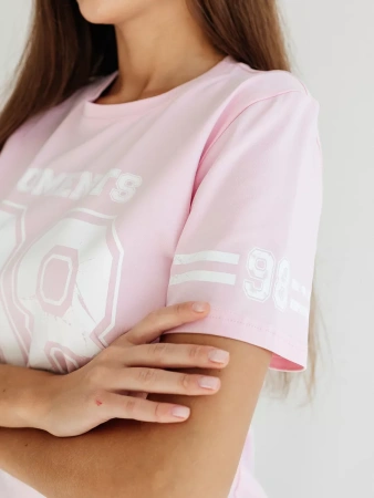 Футболка хлопок с принтом новогодняя больших размеров