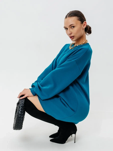 Платье женское оверсайз с длинным рукавом туника ТФ543