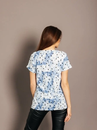 Футболка женска одежда с принтом белая черная