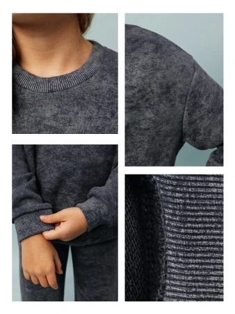 Свитшот для девочки на манжетах