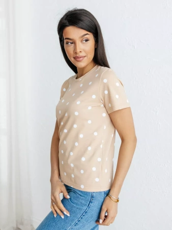 Футболка с принтом хлопок больших размеров новогодняя ФК561