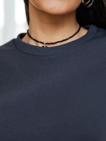 Свитшот женский оверсайз больших размеров ДФ545