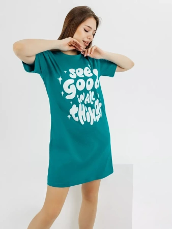 Ночная сорочка женская ночнушка хлопковая туника