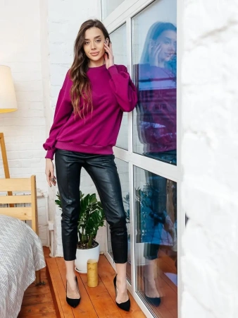 Джемпер толстовка оверсайз больших размеров свитшот ДФ545