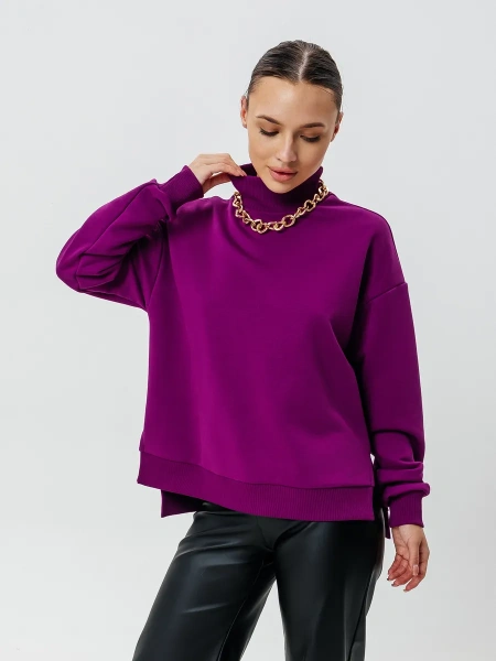 Свитер с горлом кофта с длинным рукавом ДФ542