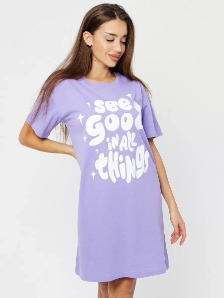 Ночная женская сорочка хлопок домашнее платье