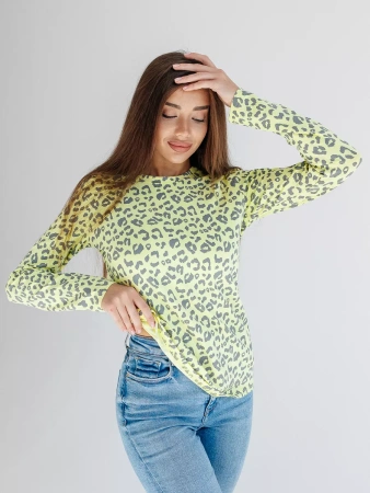 Лонгслив женский облегающий больших размеров дк571