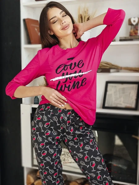 Пижама женская со штанами домашний костюм