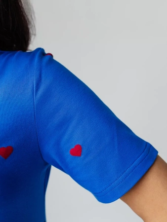 Платье женское трикотажное больших размеров длинное ПЛК609