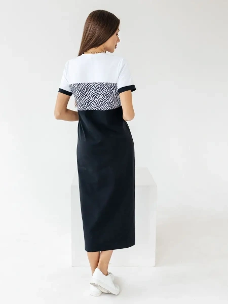 Платье женское трикотажное больших размеров миди ПЛК569