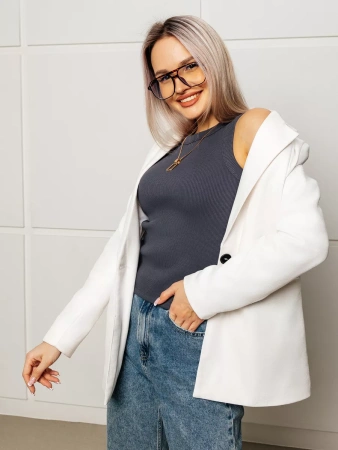 Топ под пиджак в рубчик спортивная майка МК558