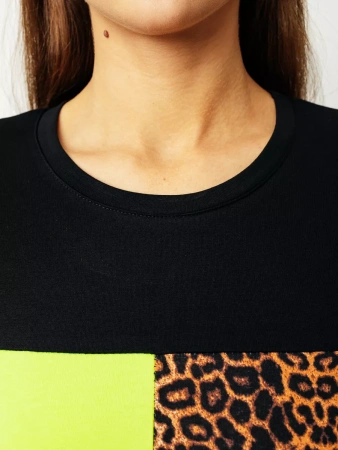 Лонгслив женский облегающий с принтом дк573