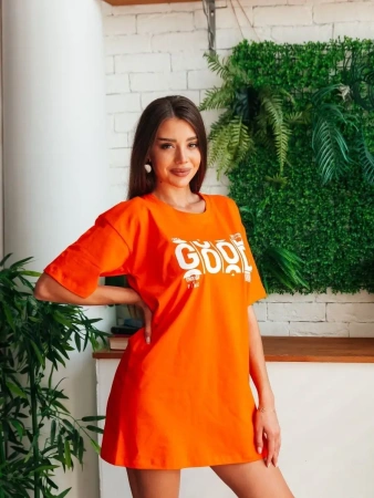 Платье домашнее больших размеров хлопок