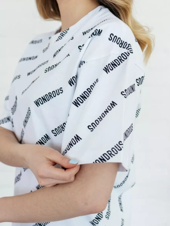 Футболка оверсайз с принтом большого размера