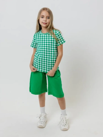 Футболка для девочки с принтом хлопок летняя пляжная