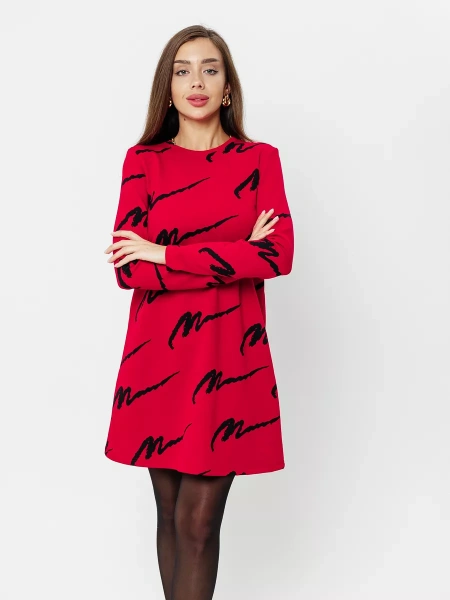 Платье женское трикотажное больших размеров трапеция ПЛИ577