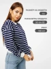 Кофта в полоску нарядная больших размеров джемпер