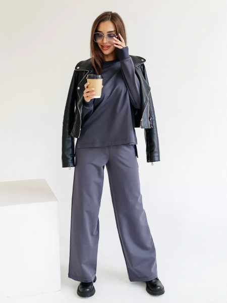 Спортивный костюм женский брючный больших размеров КФ524