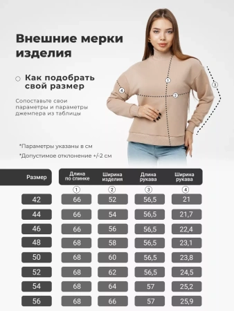 Свитер с горлом кофта с длинным рукавом ДФ542