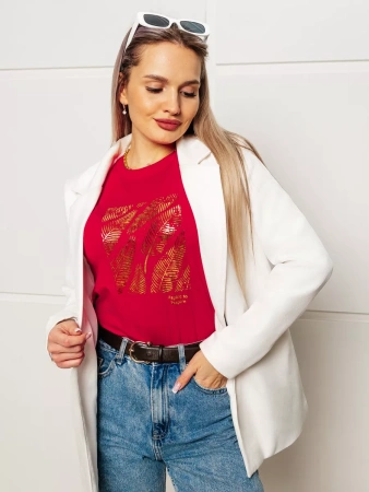 Футболка женская больших размеров с принтом нарядная