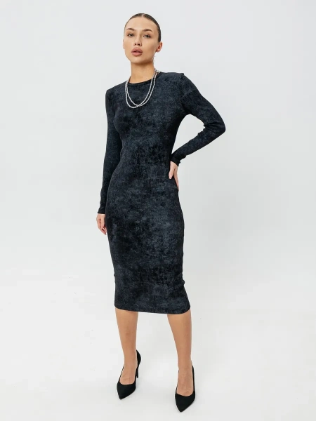 Платье праздничное вечернее лапша трикотажное ПЛК648