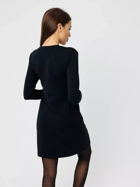 Платье женское трикотажное с длинным рукавом