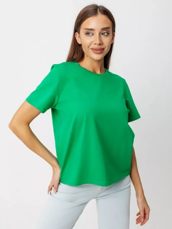 Короткая футболка приталенная одежда хлопок ФК561