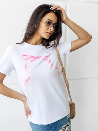 Футболка базовая хлопок с принтом больших размеров