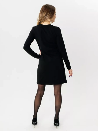 Платье женское трикотажное с длинным рукавом