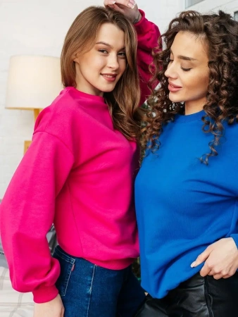 Свитшот женский оверсайз больших размеров ДФ545