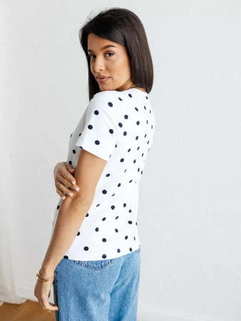 Футболка с принтом хлопок больших размеров новогодняя ФК561